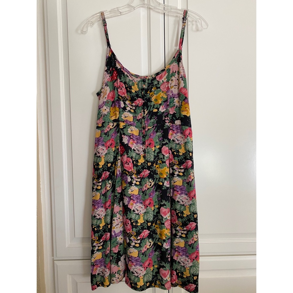Kimchi Blue - Floral Spaghetti Strap Dress - Large